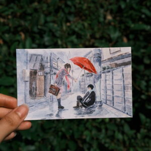 Noragami Umbrella Scene Watercolor Print